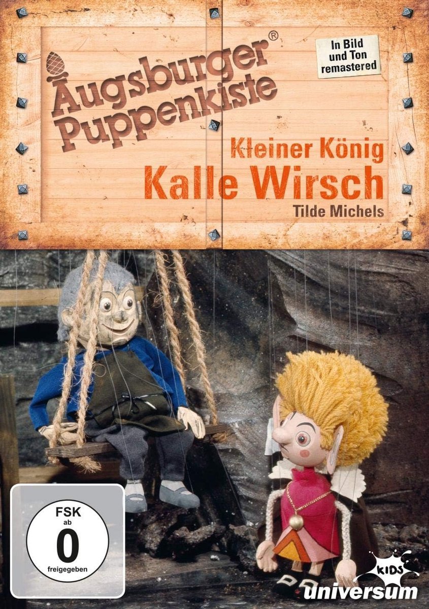 SnelShoppen - Kleiner König Kalle Wirsch Poppenkast Speelgoed voor Kinderen - Houten Marionette met Kleurige Details - Ideaal voor Verjaardagen en Fee