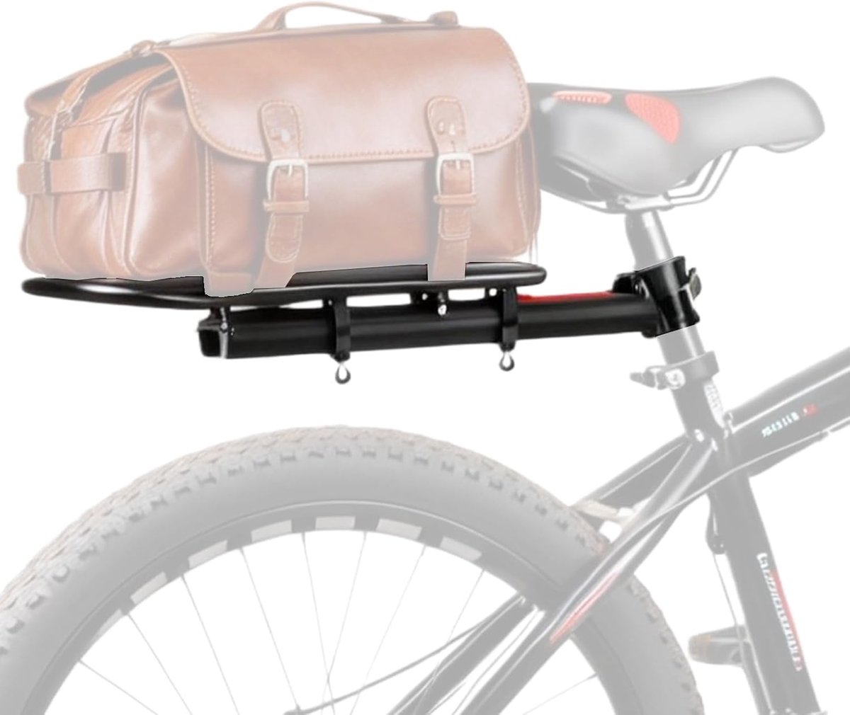 SnelShoppen - Bagagedrager Fiets Aluminiumlegering, Draagvermogen 10 kg, Voor MTB, Racefiets, Stadsfiets, Lichtgewicht en Robuust, Eenvoudige Montage