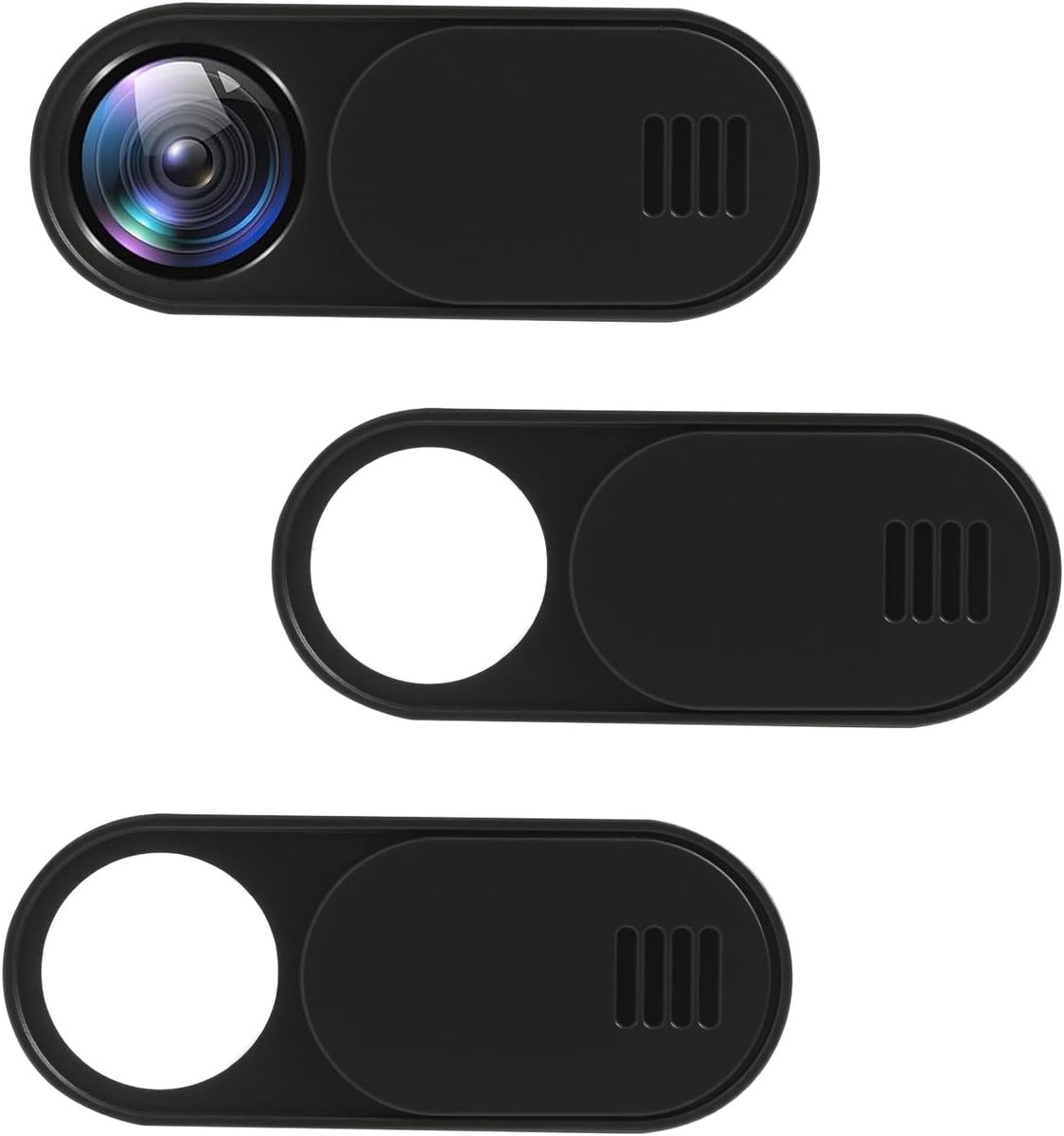 SnelShoppen - Webcam Cover Ultra Dun 0.6mm Camera Cover, Webcam Slider voor Tesla, MacBook, iPad, Notebook, Tablet, Laptop, 3 Stuks - Privacy Bescherm