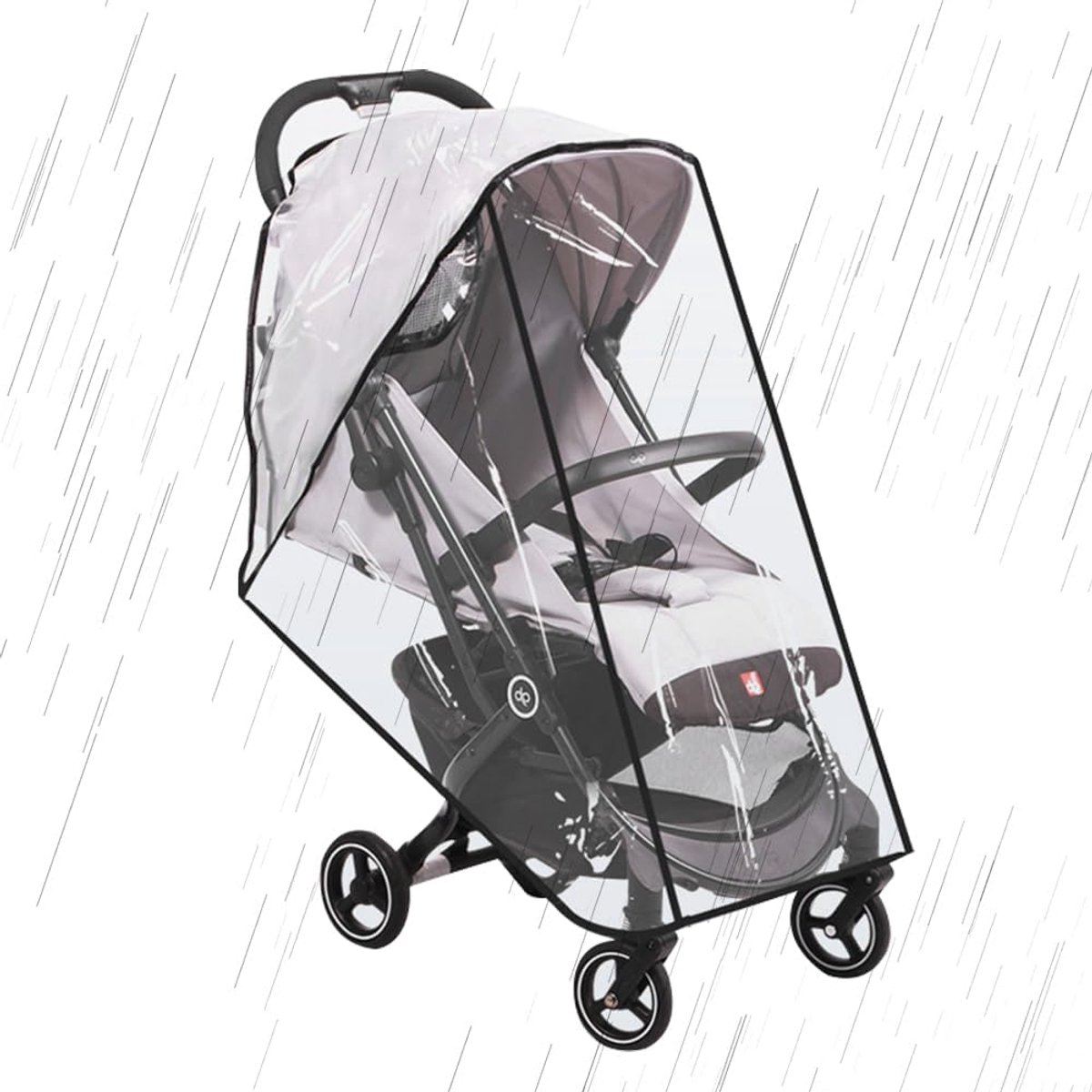 SnelShoppen - Universele Buggy Regenhoes, Waterdicht, Goede Ventilatie, Winddicht, Geschikt voor Baby's en Peuters, Ideaal voor Familie-uitjes en Vaka