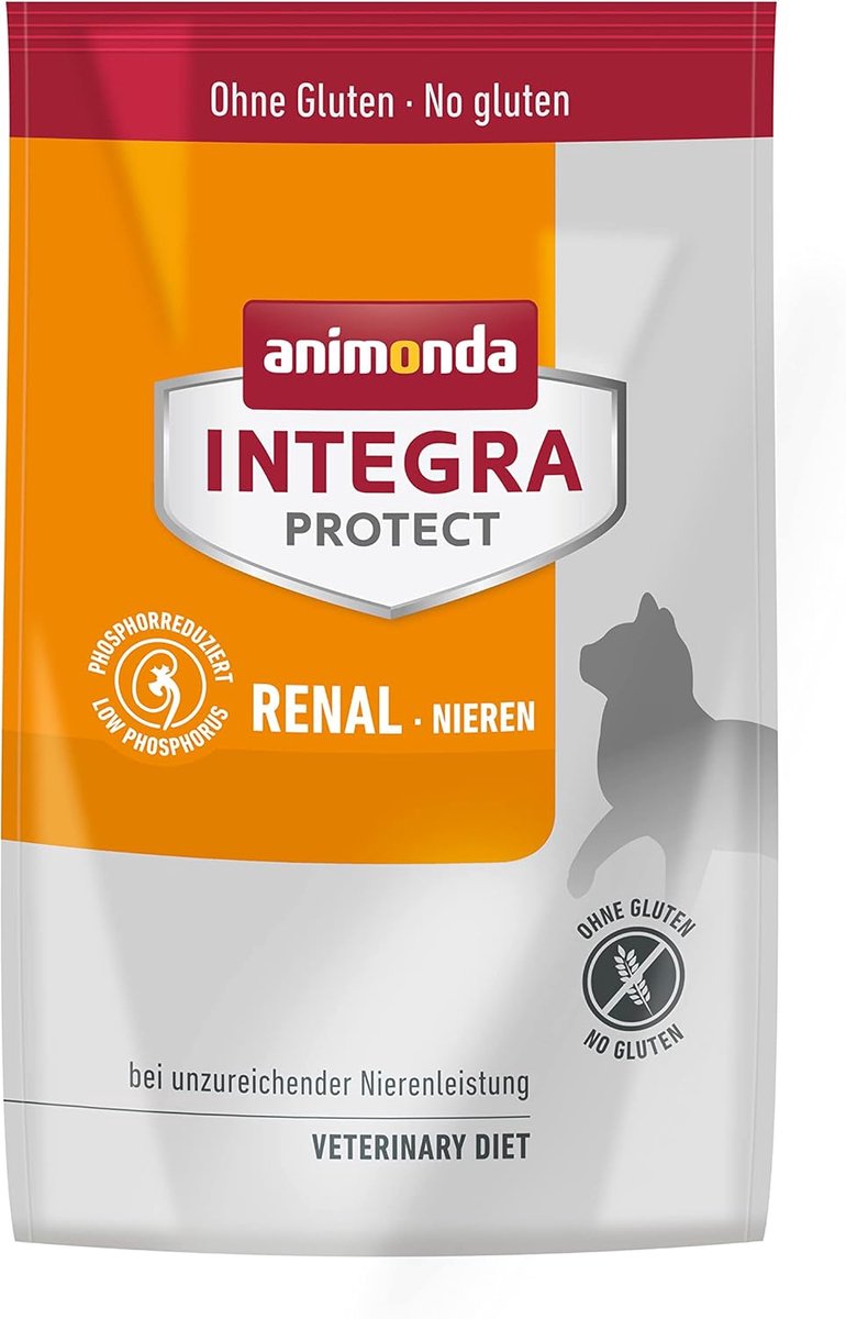 SnelShoppen - Diëtetisch kattenvoer voor volwassen katten met nieraandoeningen, 1.2 kg, aanbevolen door dierenartsen, vermindert eiwitafbraak, hoogwaa