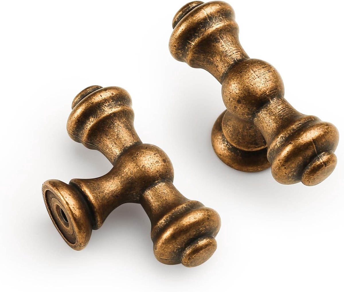 SnelShoppen - 6 Pcs Antieke Messing Meubelknoppen, Vintage Deurklinken, Kastknoppen, Lades