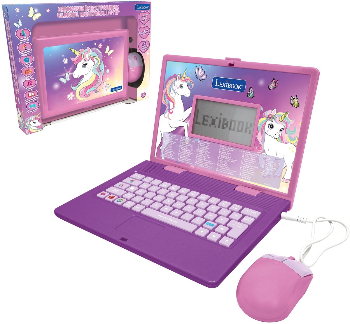 Unicorn Tweetalige Educatieve Laptop met 164 activiteiten (EN/FR)