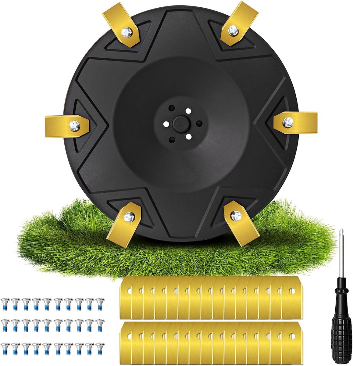 SnelShoppen - Blade Disc + 30 Blades voor Robotmaaier, Compatibel met DREAME A1 A1 Pro A2 en MOVA 600 600 KIT 1000, Hoogwaardige Messen, Accessoires v