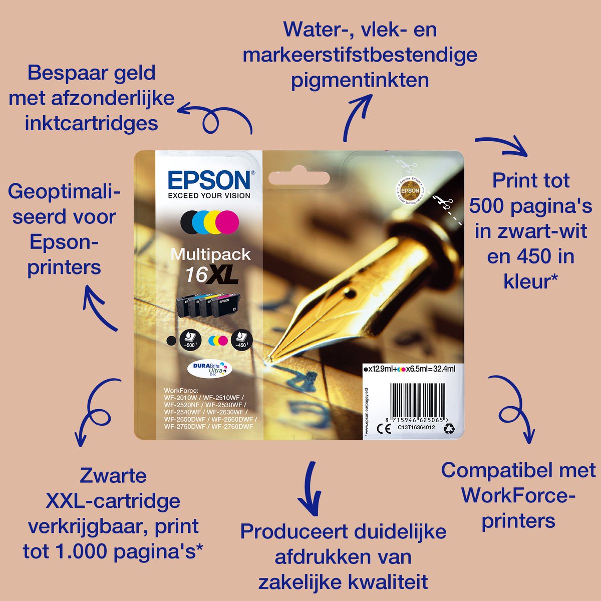 Bol.com Epson 16 - Inktcartridge / Zwart aanbieding