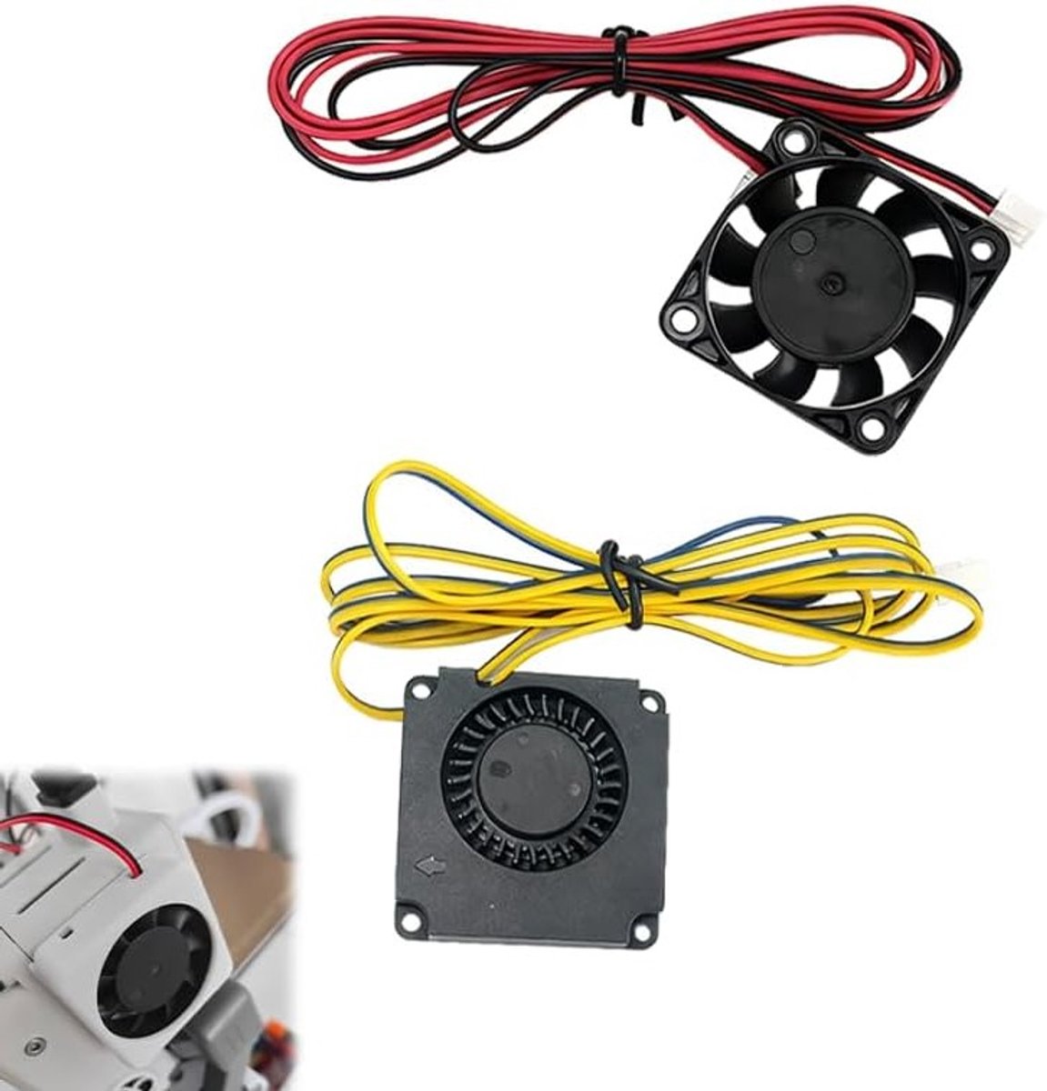 3D Ventilator - Koeler - 3D Printer Koeling - Stil Ontwerp - 40mm x 10mm