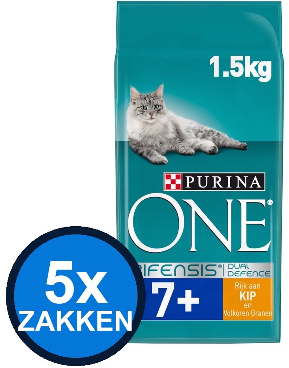 Purina One Purina One - Senior Kip&Verse Groenten - Kattenvoer Droogvoer - 1.5 kg