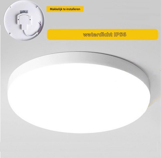 Ventilateur de plafond LED Premium avec éclairage 50 cm - Plafonnier LED avec ventilateur - Intensité variable avec télécommande - Blauw- Plafonnier moderne avec ventilateur