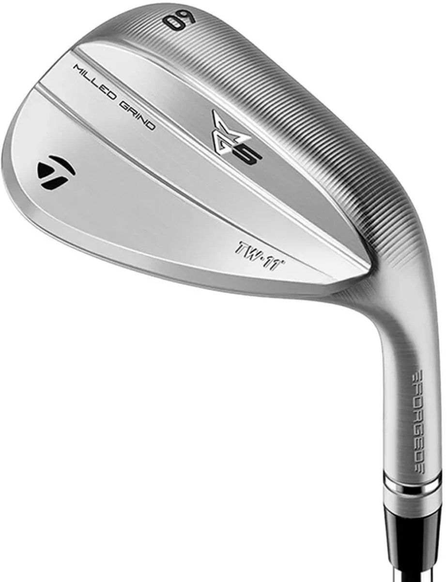 TaylorMade Milled Grind 5 Tiger Wood Wedge (steel shaft) - Chrome | Rechtshandig | | 60° Loft | 11° Bounce
