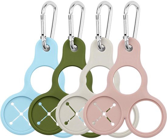Flessenhouder - Siliconen Fles Houder - 4 stuks - Flessenhouders Set - Met D-ringhaak - siliconen haakclip - Fleshouder - Handdoekhaak - met Ophangclip- Sleutelhanger en Handdoeklus - Geschikt voor 2 Flessen - Ideaal voor Outdoor- Kamperen- Wandelen — afbeelding 2
