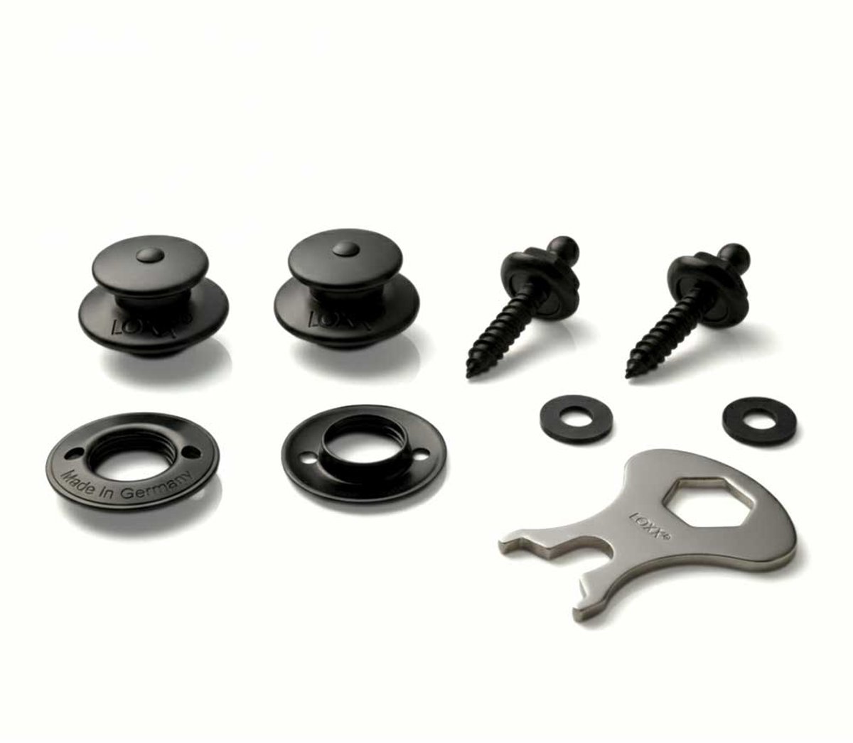 LOXX MusicBox Standard Set Straplocks Zwart