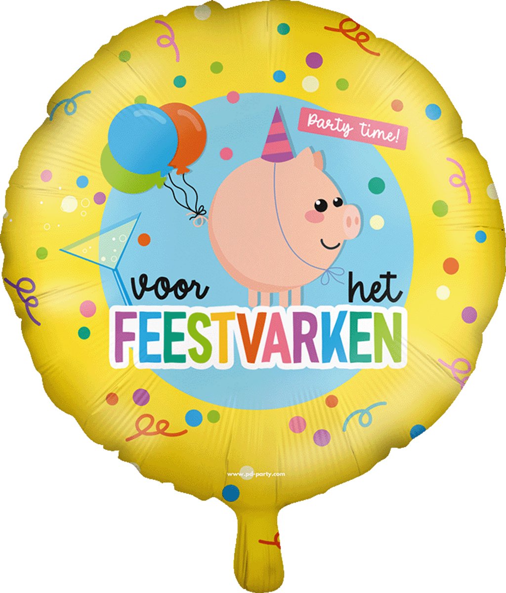 Foil balloon - Feestvarken