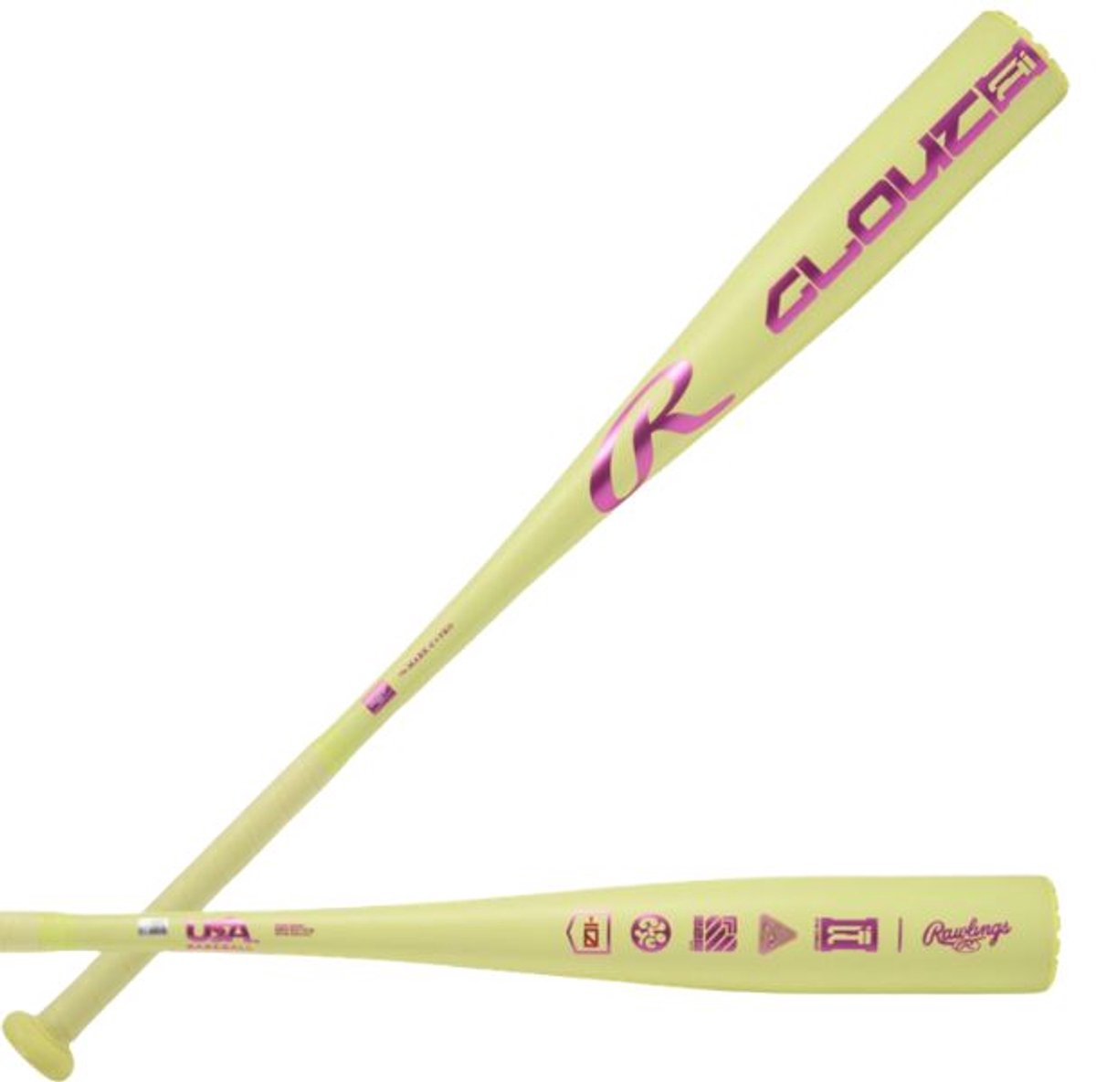 Rawlings Jeugdknuppel | Lengte: 28 inch USA Baseball (-10) 2 5/8