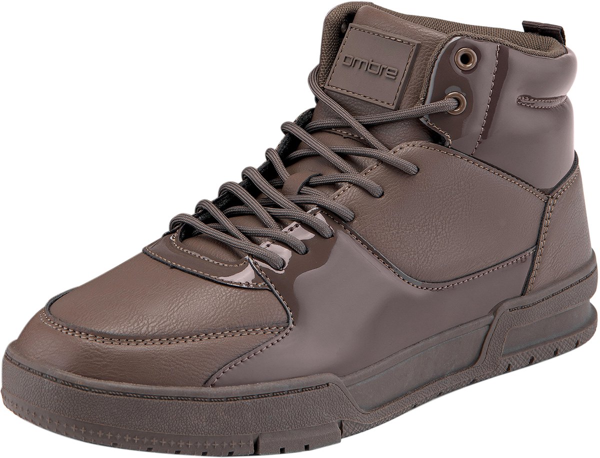 OMBRE Schoenen - Veters - Effen Donkerbruin 44