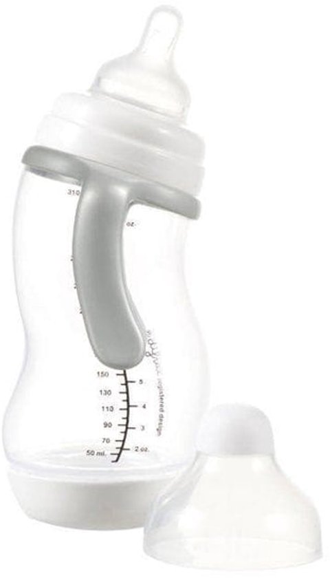 Difrax Babyfles Papfles - 310 ml - Wit - 1 Stuk - S-fles - Anti Koliek
