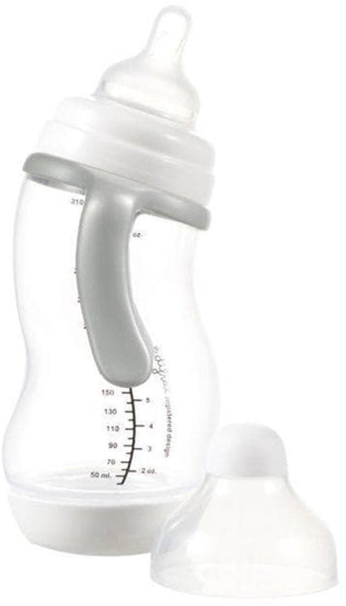 Bol.com Difrax Babyfles Papfles - 310 ml - Wit - 1 Stuk - S-fles - Anti Koliek aanbieding