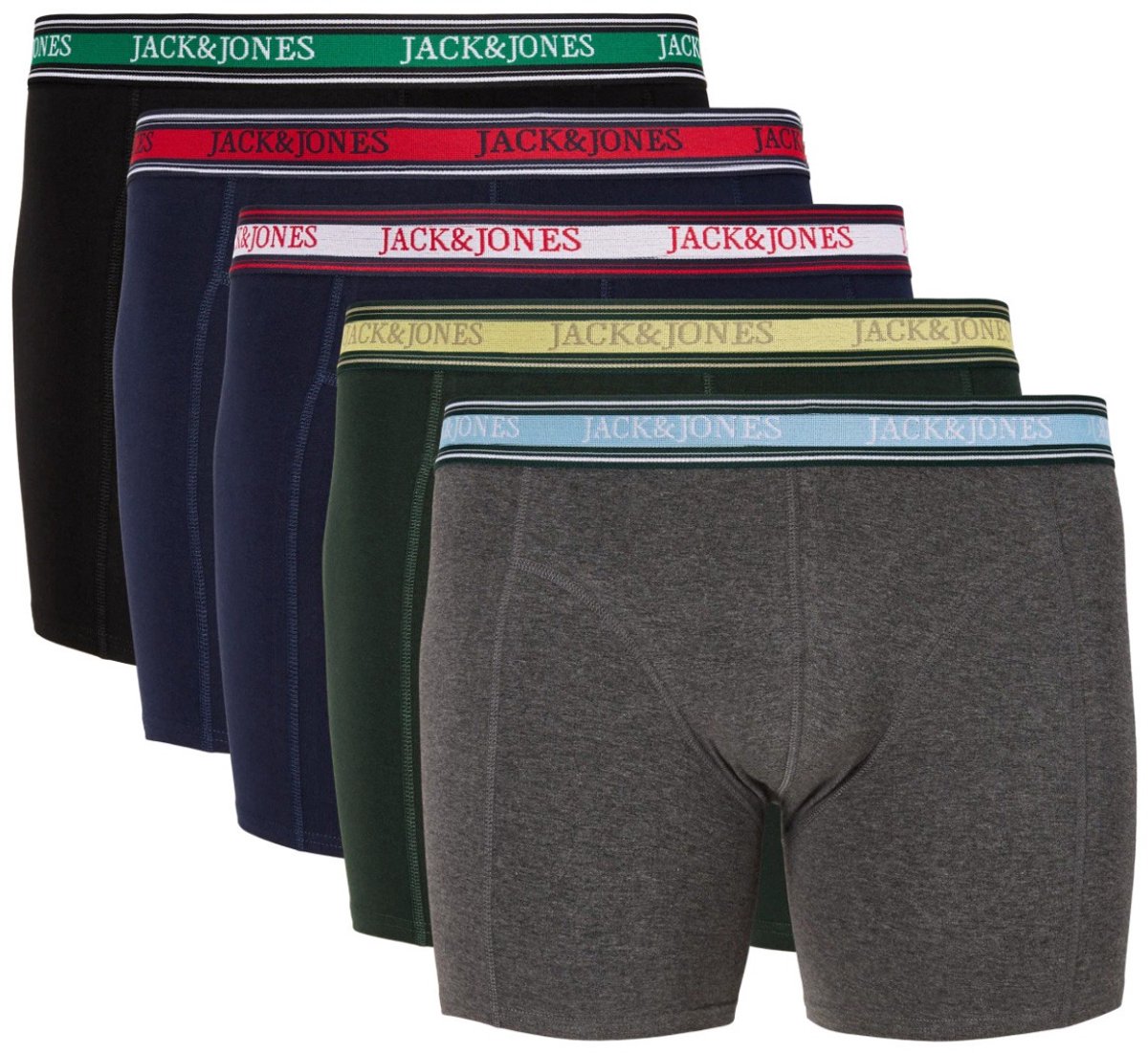 JACK&JONES - JACFAZE SOLID TRUNKS 5 PACK BTS PLS - Jongens - Onderbroeken