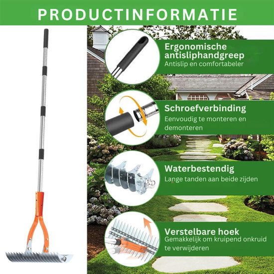 CRLYN® Woelvork - Tuinwoeler - Spitvork - 163 CM van CRLYN — afbeelding 4