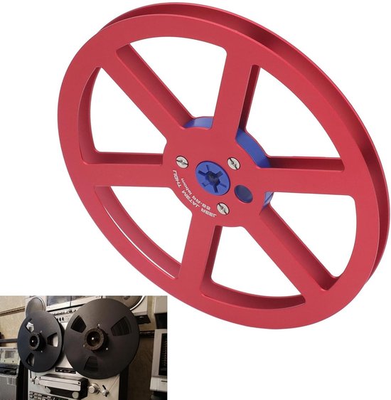 7 Inch Aluminium Metal Reel met 6 Gaten en RVS Schroeven voor 1/4 Tape Decks, Ideale Vervanging voor Beschadigde Spoelen en Tape Accessoires — afbeelding 2