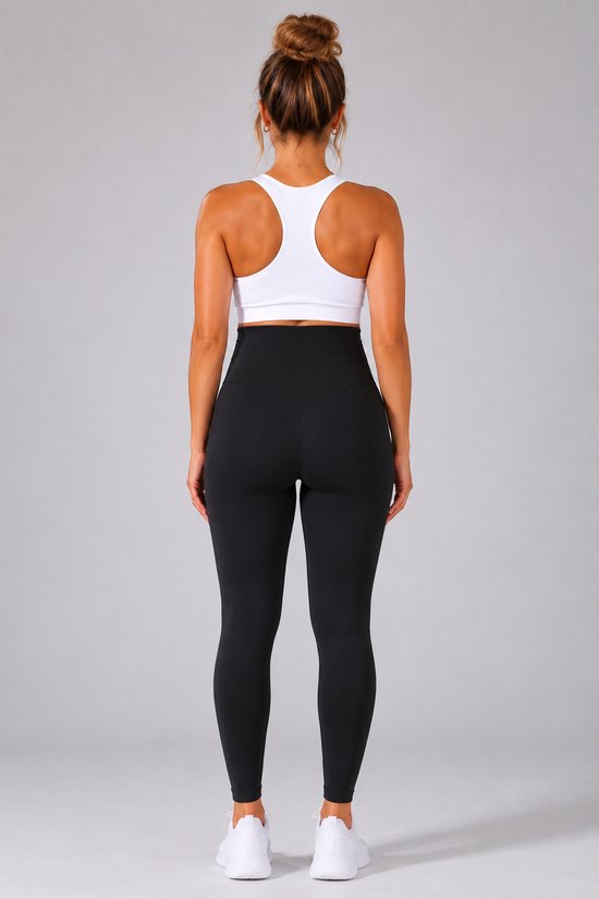 SparkNine Mamaactive maternity legging - XXL - zwart - hoge taille - rekbaar - zacht & ademend materiaal - ondersteunend - zwangerschapslegging — afbeelding 5