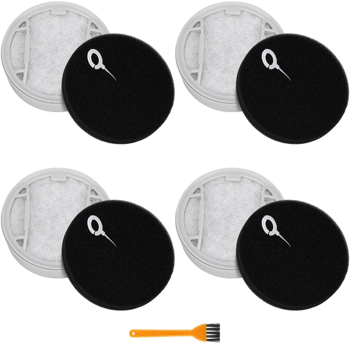 Dailygoods - 4 stuks vervangingsfilters voor Philips accustofzuigers 5000-serie