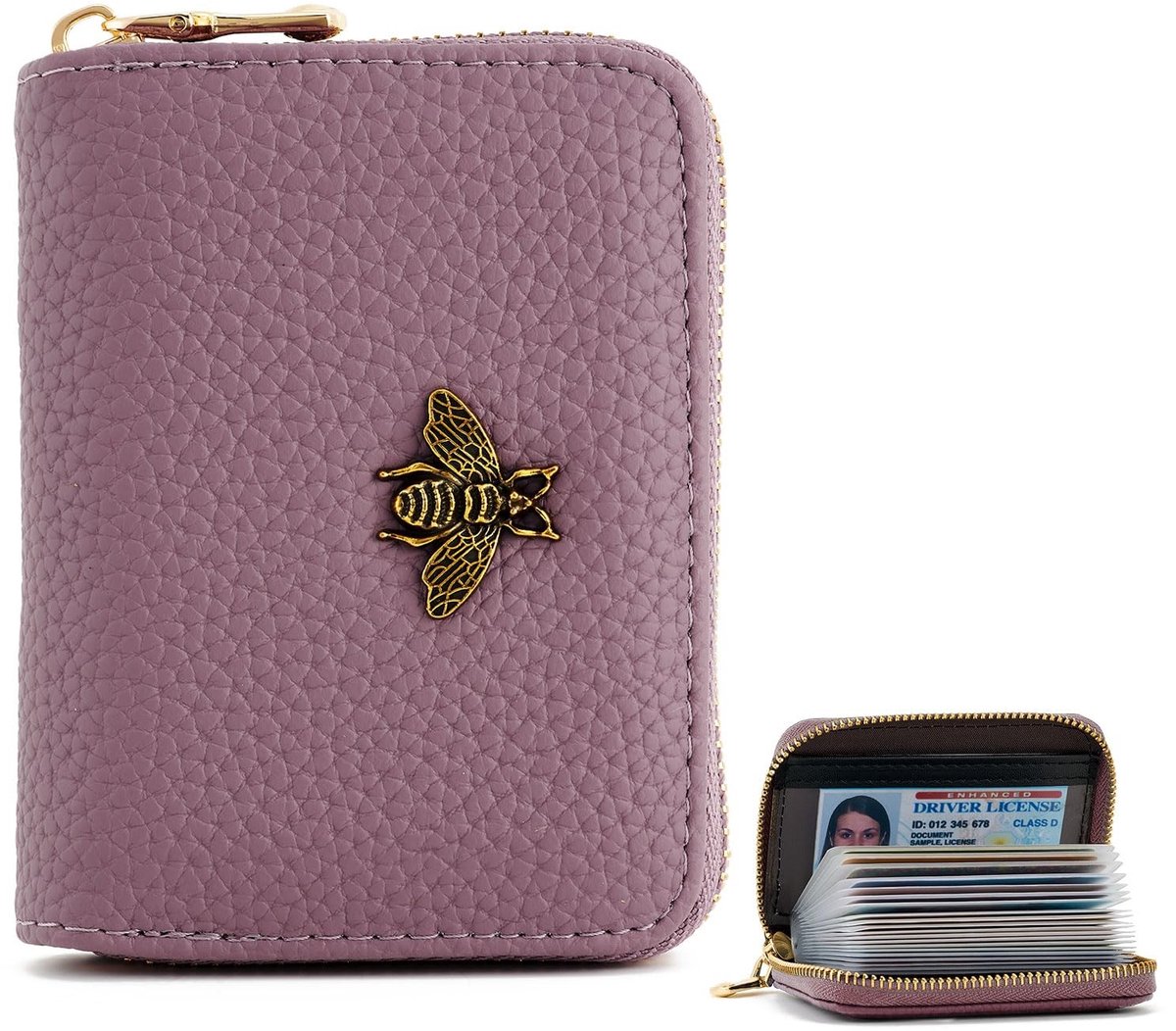 Dailygoods - Creditcardhouder Dames met RFID-Bescherming - Paars