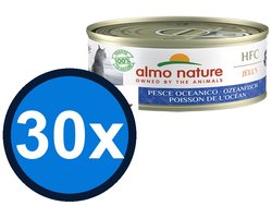 30x Almo Nature HFC Jelly - Oceaanvis - Kattenvoer Natvoer - 70g