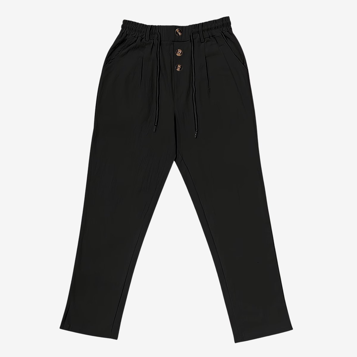 Currero Linnen Broek Heren - Zomerbroek - Volwassenen - Lange Broek - Pantalon - Strandbroek - Zomer - Ibiza Stijl - Zwart S