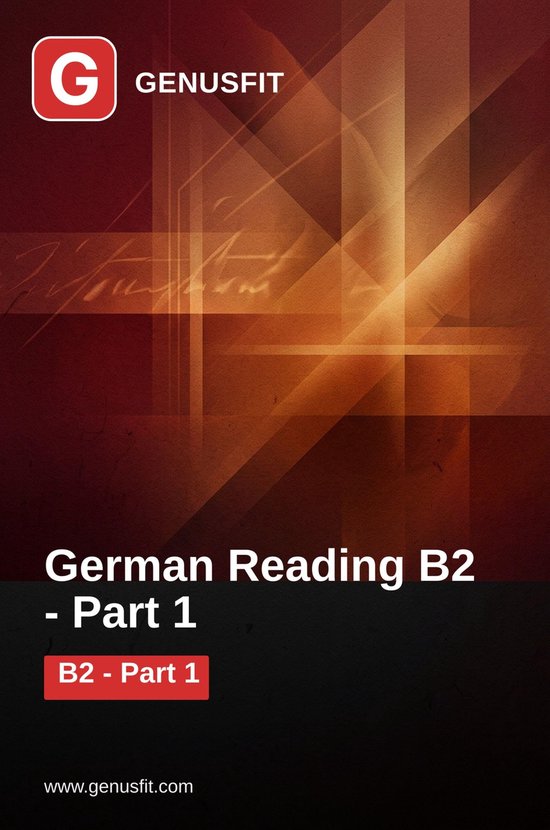 GenusFit: German Reading B2. Part 1/3 - cover