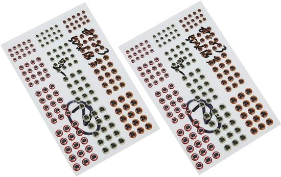 Drie-dimensionale kunstmatige visaas met 3D visogen - DIY stickers voor vissen, accessoires en gereedschappen voor de hengelsport — afbeelding 2