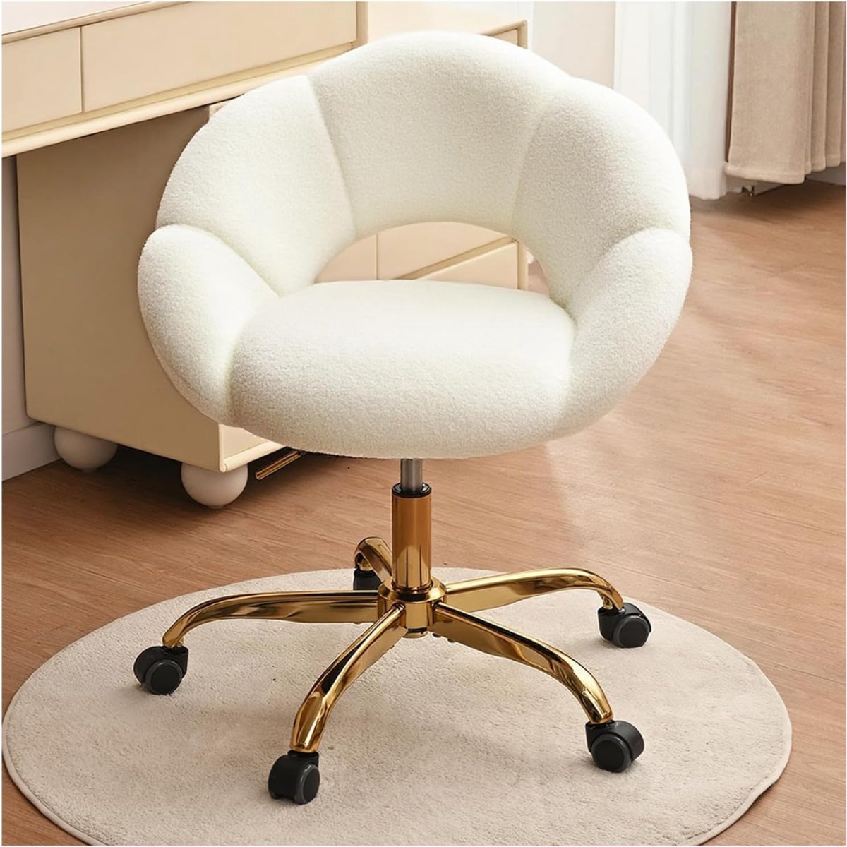 Make up Stoel - Kaptafel Kruk - Visagie -Beige