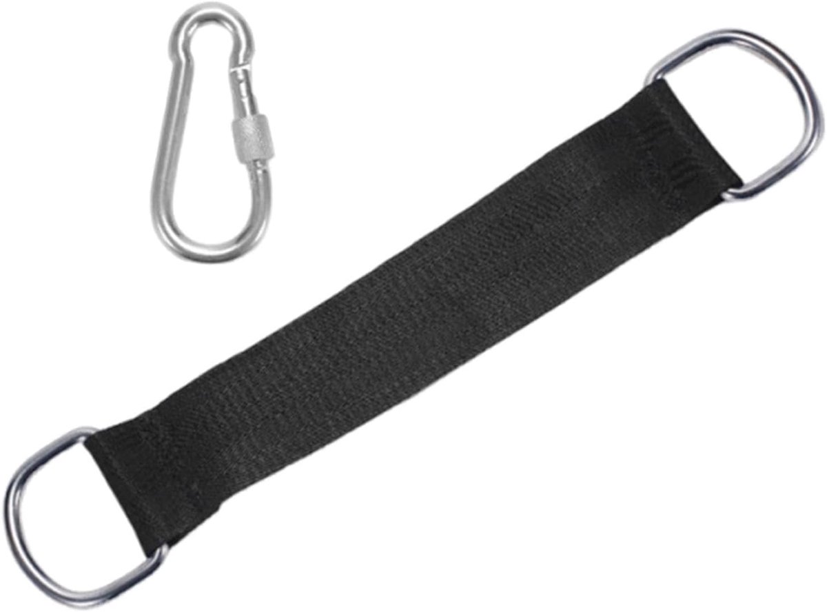 Hangmat Boombanden - Schommel Verlengriemen - Outdoor recreatie - Robuust nylon materiaal - 335 cm lengte - Zwart