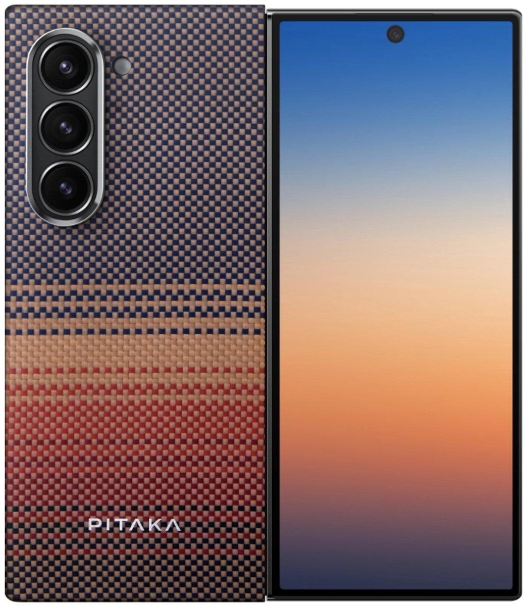 Pitaka MagEZ Hoesje 5 Samsung Galaxy Z Fold 6 – Geweven van Aramide Fiber – Krachtige Ingebouwde Magneet voor MagSafe – Weerstand tegen Krassen en Corrosie - Zwart