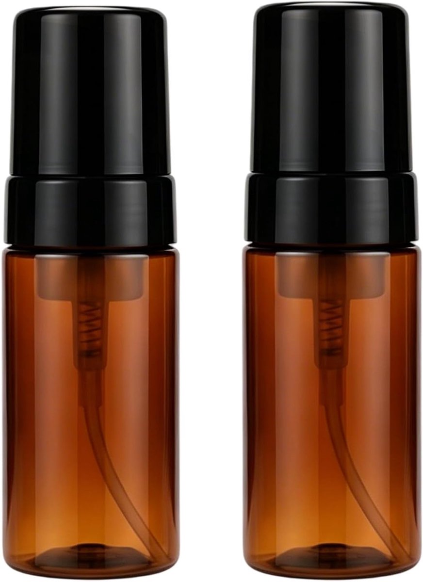 2 stuks 100 ml 3.3 oz lege schuimpompfles schuimende zeeppompdispensers reizen zeepfles reizen schuimende dispensers plastic schuimdispenser fles cosmetische container voor handzeep shampoo body wash