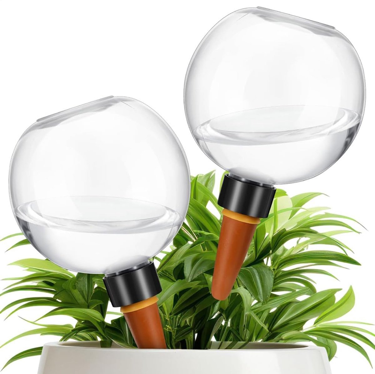 Dailygoods- Irrigatieballen 500 ml - 4 Stuks - Zelfbewatering - Potplanten - Binnen/Buiten - PP/Keramiek Materiaal - Waterdispenser