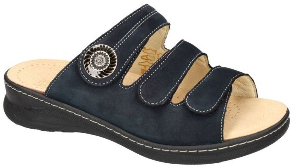 Fidelio Hallux -Dames - blauw donker - slippers & muiltjes - maat 42