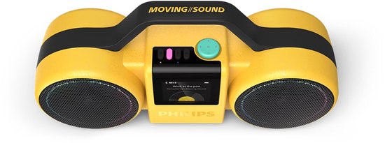 PHILIPS Moving Sound The Roller TAMS60Y/00 - Draagbare speaker, 60W RMS, Bluetooth 5.5., Auracast, USB, 24 uur afspeeltijd, IP67 waterdichtheid, kan als powerbank gebruikt worden - Geel van Philips — afbeelding 4