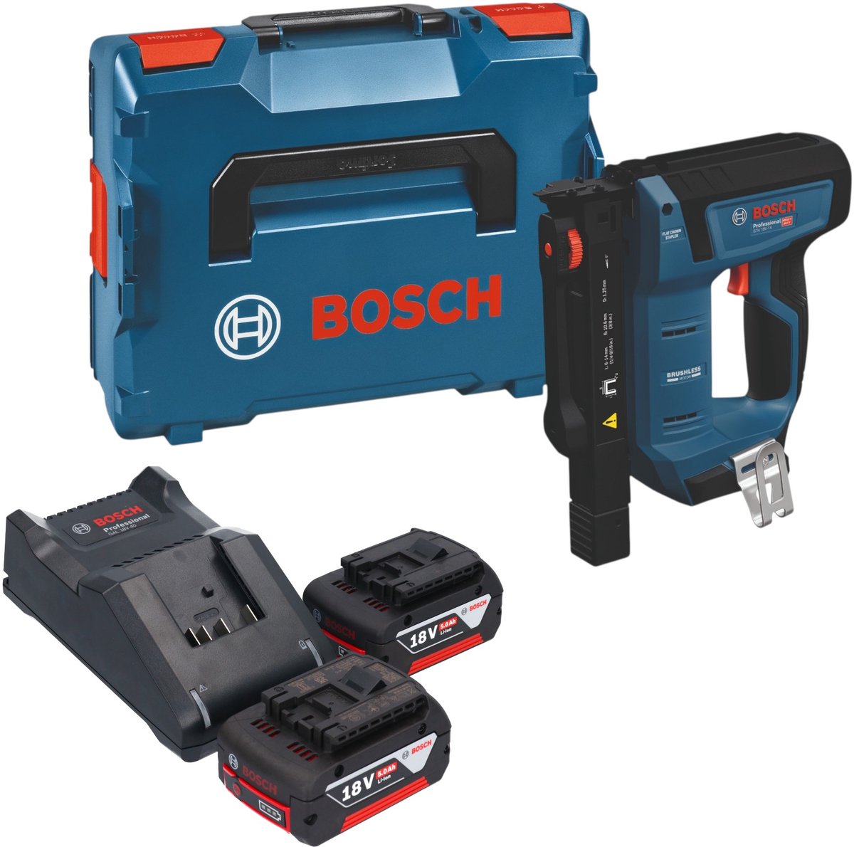Bosch 0601482801 GTH 18V-14 accu-houtklammer - zonder accu - zonder oplader + L-BOXX