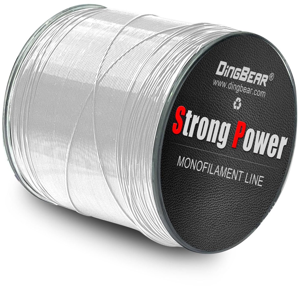 SnelShoppen - Wit nylon vislijn 1000 m, monofilament met sterke spanning 3,5# 12 lb 0,30 mm, ideaal voor vissen, hengelsport, recreatie, wateractivite