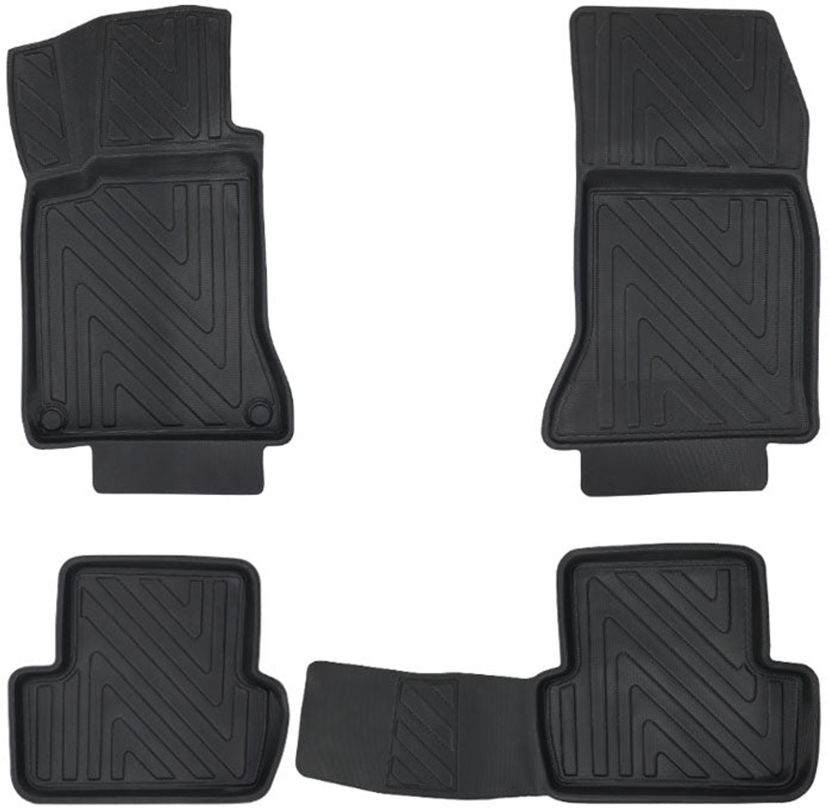 Rubbermatten Mercedes B-klasse (W246 / W247) 2011-heden (complete set) - Premium carbonlook