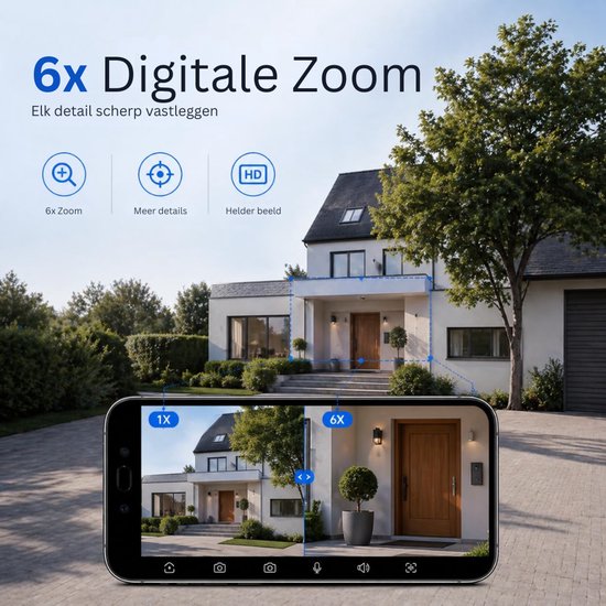 ApexArte® 5G WiFi Beveiligingscamera - Binnen Camera Huisdier Camera - Huisbewaking - Zwart van ApexArte — afbeelding 5