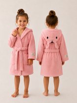 Linden&Green - Peignoir enfant %100 Katoen - Badjas Enfants - Peignoir enfants Filles - Badjas Enfants Filles - Badjas Filles - Badjas enfant - peignoir bébé - Peignoir enfants - peignoir enfants - Rose - 110/116 - 5-6 ans