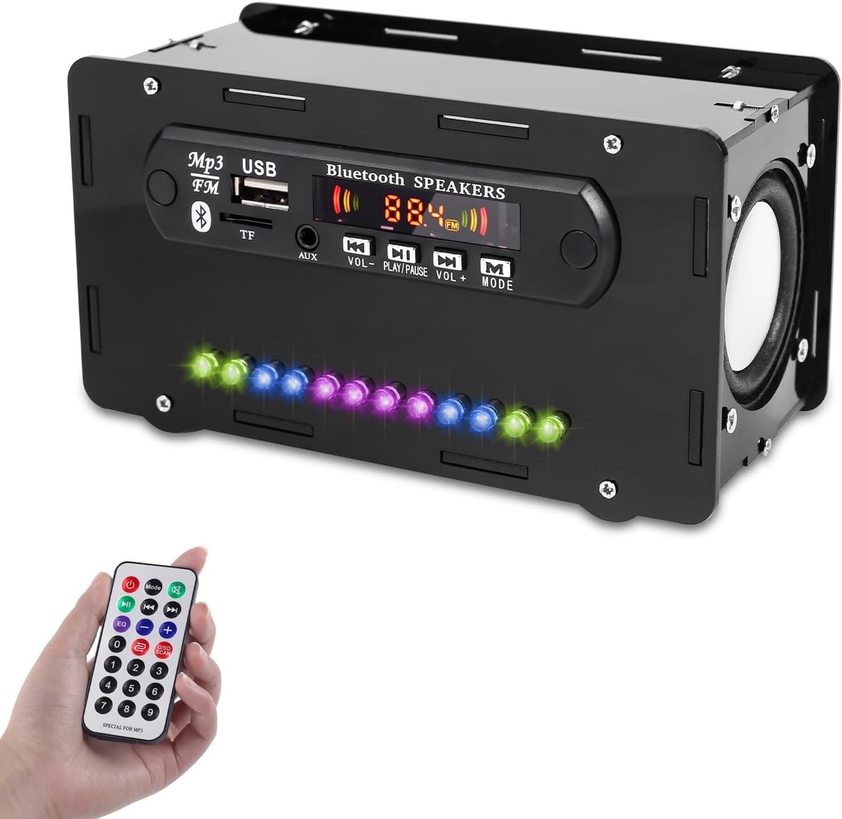 DIY Bluetooth Speaker Kit met FM Radio - Mini Home Stereo Geluidsversterker met LED Indicator en Bouwpakket voor Radio Box