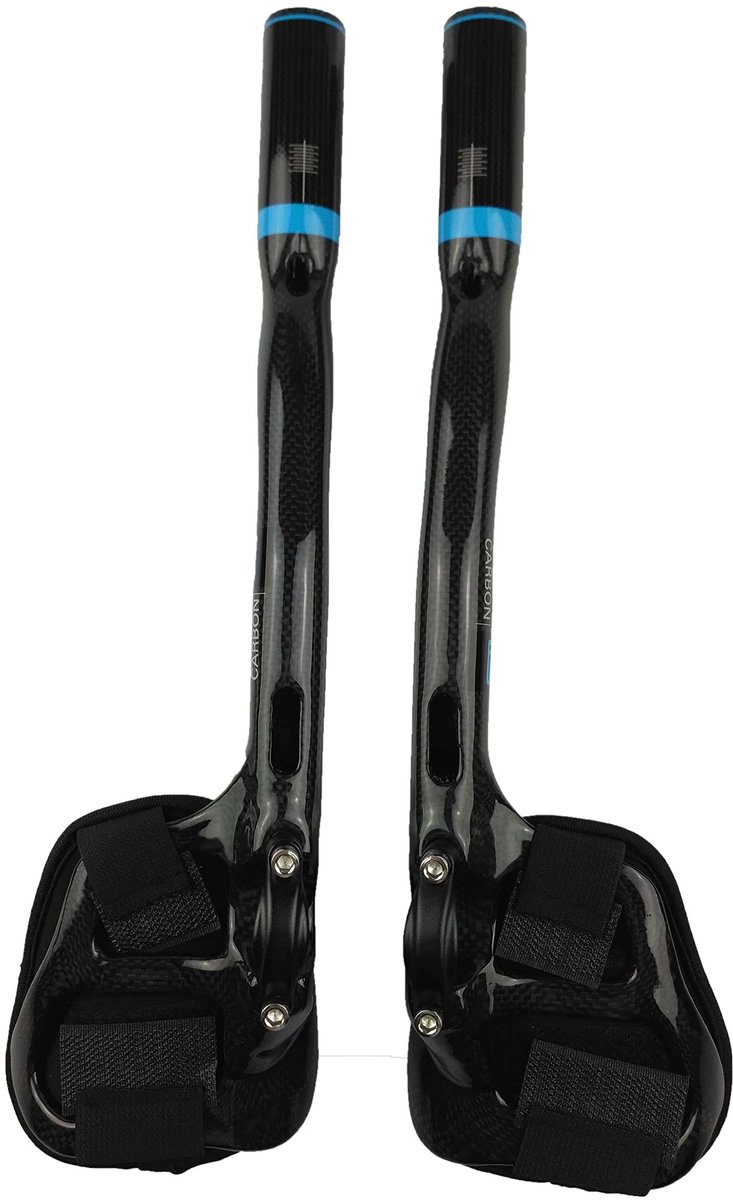 SnelShoppen - PLATT Fietsstuur 31,8 Carbon Stuur Race/Triatlonstuur Aerobar Stuuropzet Tri Bar, 3K Glanzend voor Optimaal Comfort en Snelheid op de Fi