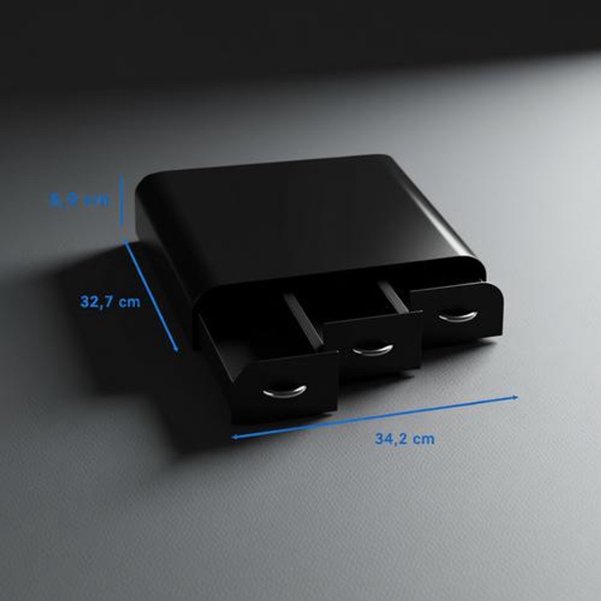 Koffiecapsuledispenser met 3 Schuifladen, Zwart – Geschikt voor Nespresso, Dolce Gusto & Verismo