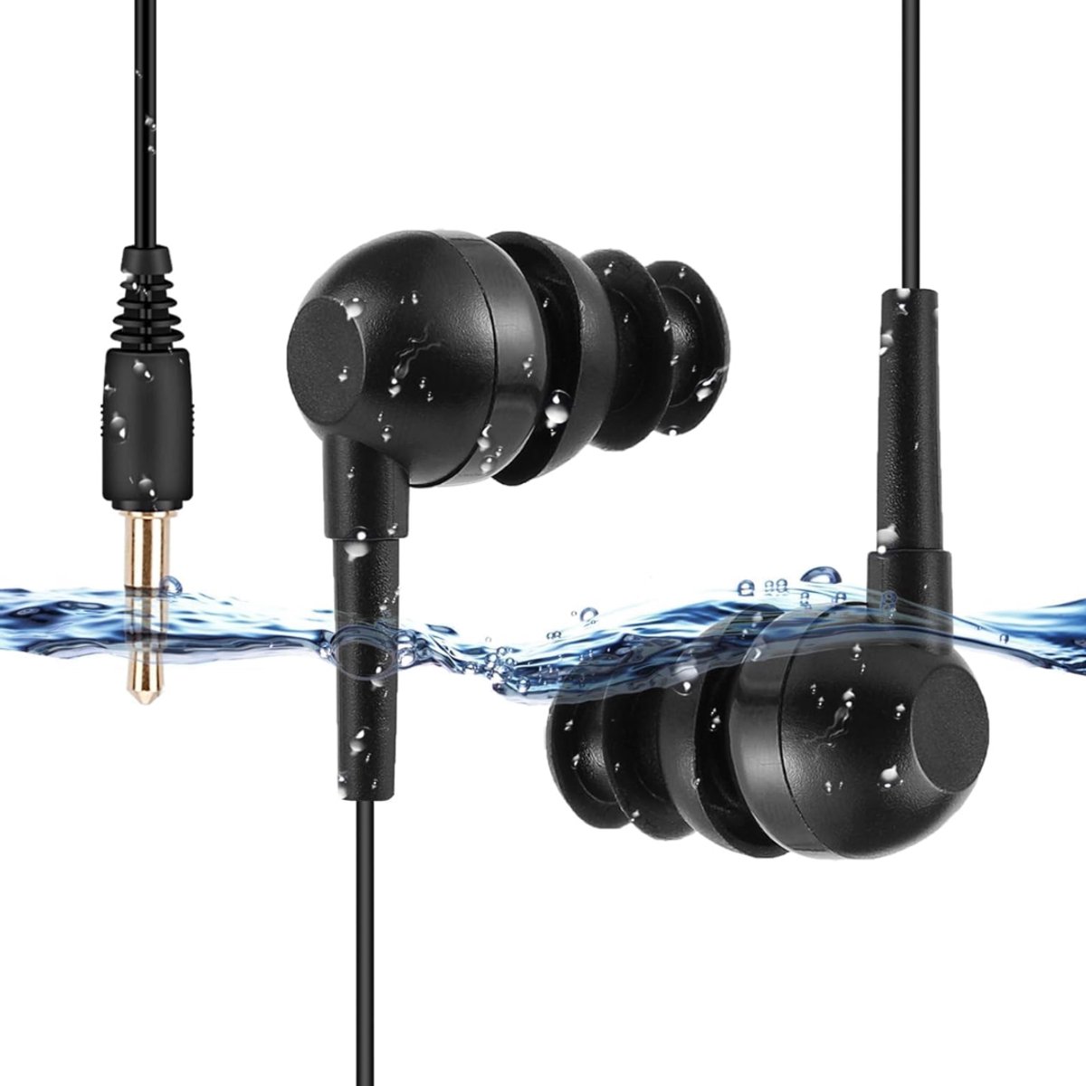 ApexArte® Oordopjes Zwemmen - Onderwater Koptelefoon - Muziek Luisteren