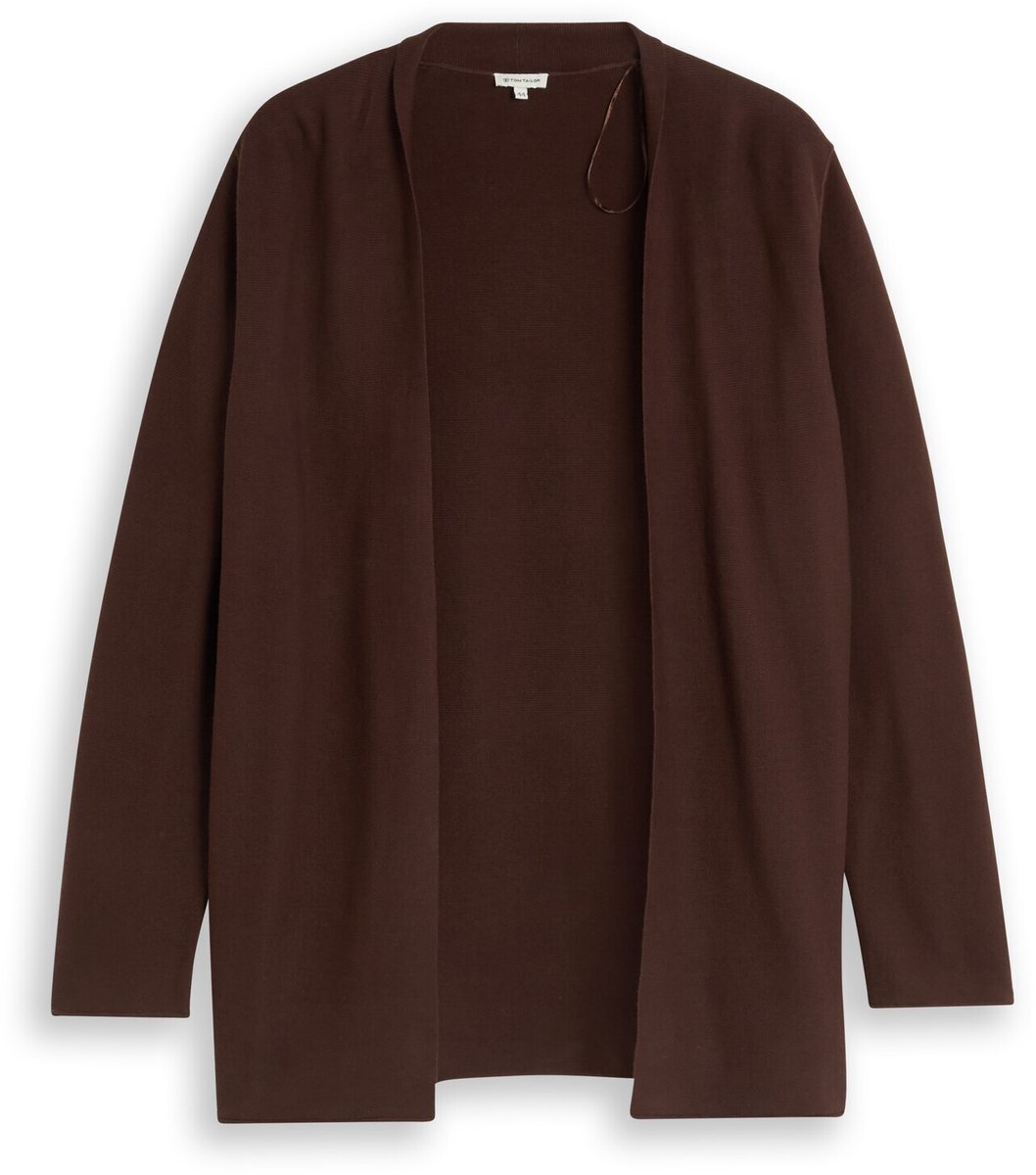 Tom Tailor - Plus Size - katoenen vest - Maat 44 - java dark brown