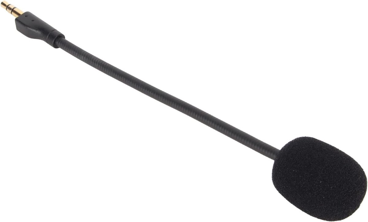 Vervangende Microfoon voor Gaming, Afneembare Microfoonarm, 3.5mm Geluidskwaliteit, 360 Graden Draaibaar, Buigbare Microfoonarm, Geluidsonderdrukking