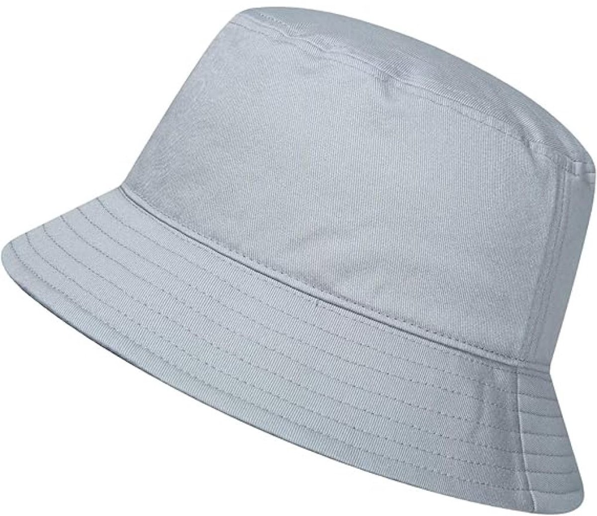 QTTVBTNA -Bucket Hat - Zonnehoed - Outdoor Hoed - Grijs, UPF 50+, 100% katoen - Zonwerend, lichtgewicht, opvouwbaar - Voor wandelen, reizen, vissen en strand - Unisex - Cadeau voor buitenliefhebbers