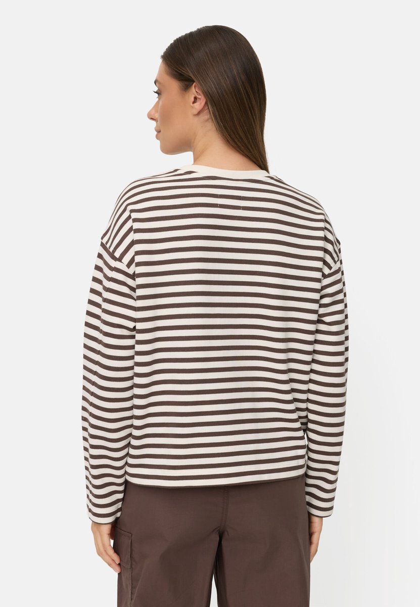 camel active Sweatshirt van een katoenmix - Maat womenswear-3XL - Bruin